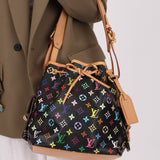 Louis Vuitton x Takashi Murakami Monogram Noir Multicolor Petit Noe - FashioNica