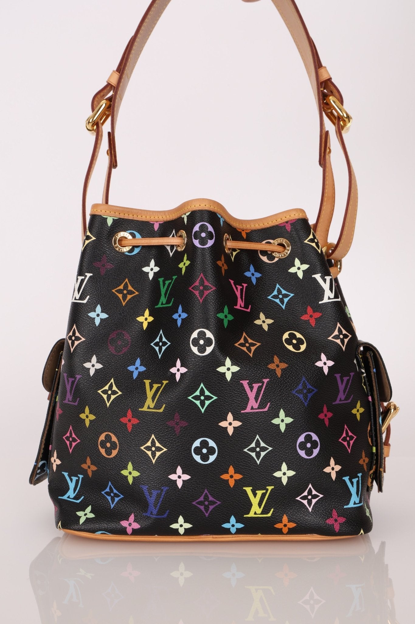 Louis Vuitton x Takashi Murakami Monogram Noir Multicolor Petit Noe - FashioNica
