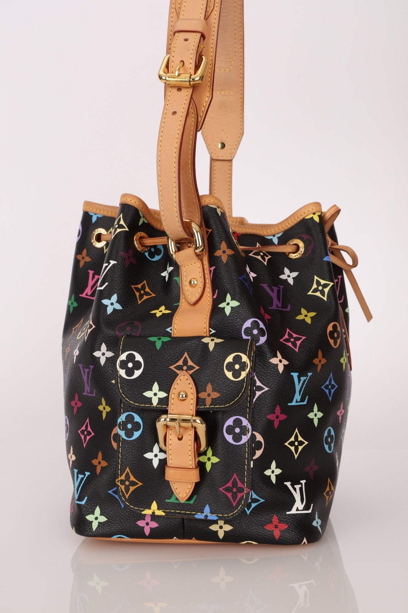 Louis Vuitton x Takashi Murakami Monogram Noir Multicolor Petit Noe - FashioNica