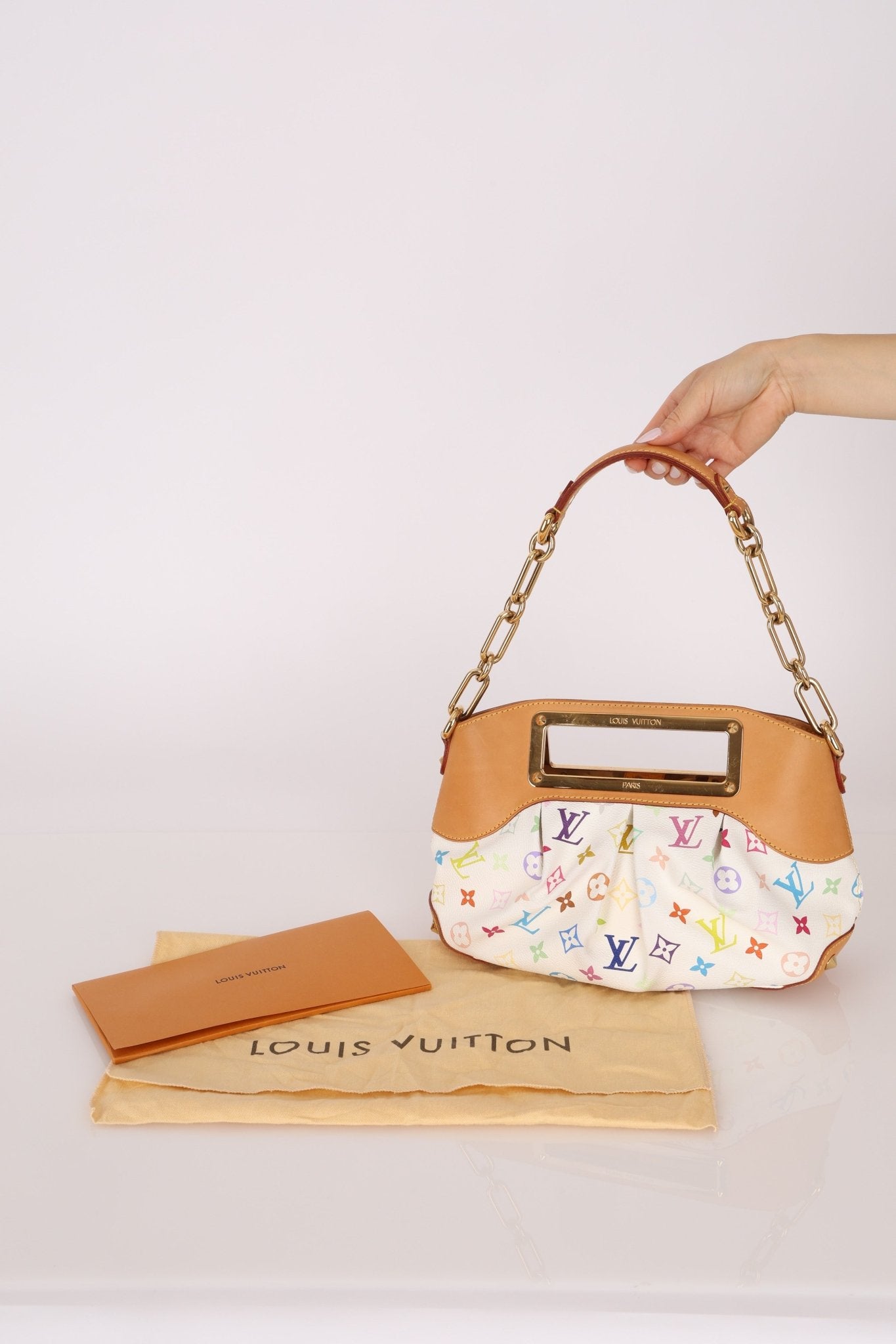 Louis Vuitton x Takashi Murakami Multicolor Blanc Judy PM - FashioNica