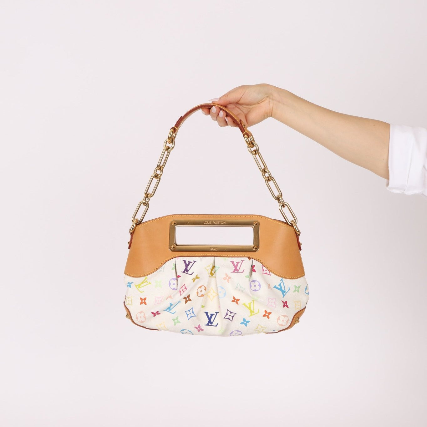 Louis Vuitton x Takashi Murakami Multicolor Blanc Judy PM - FashioNica