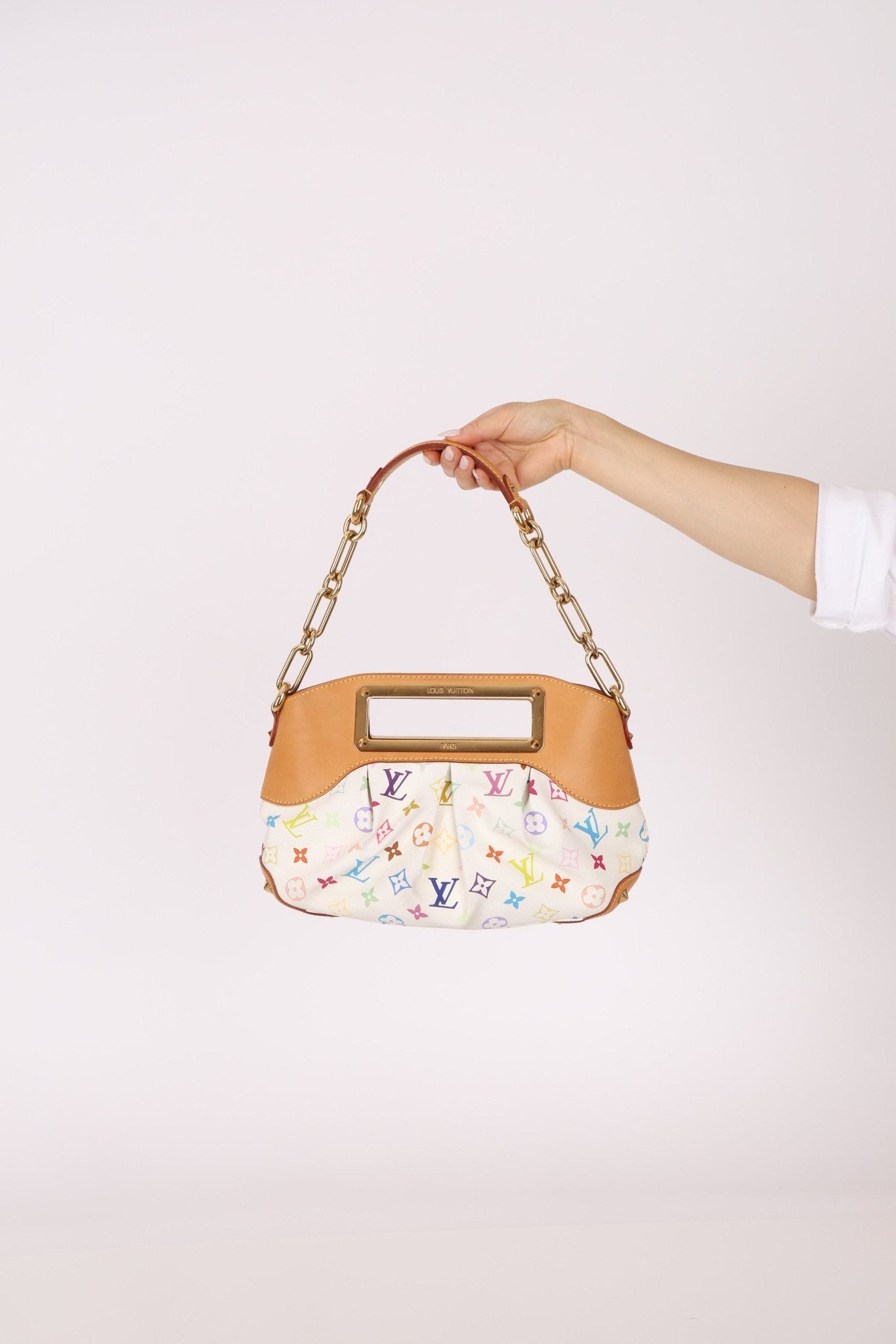 Louis Vuitton x Takashi Murakami Multicolor Blanc Judy PM - FashioNica