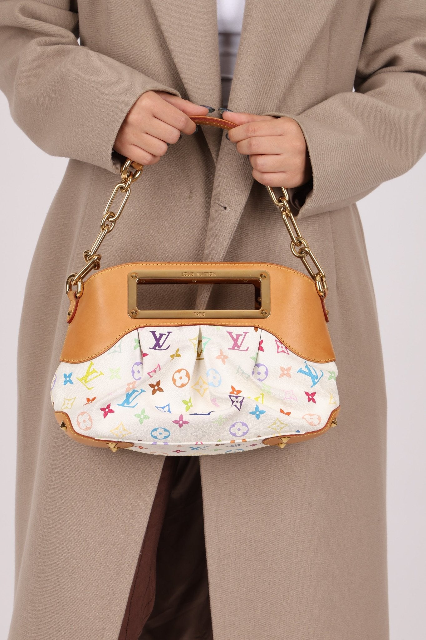 Louis Vuitton x Takashi Murakami Multicolor Blanc Judy PM - FashioNica