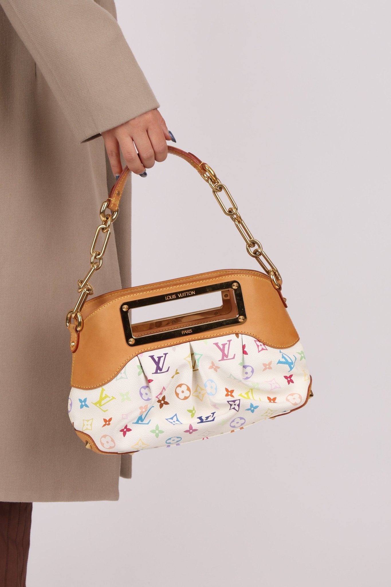Louis Vuitton x Takashi Murakami Multicolor Blanc Judy PM - FashioNica