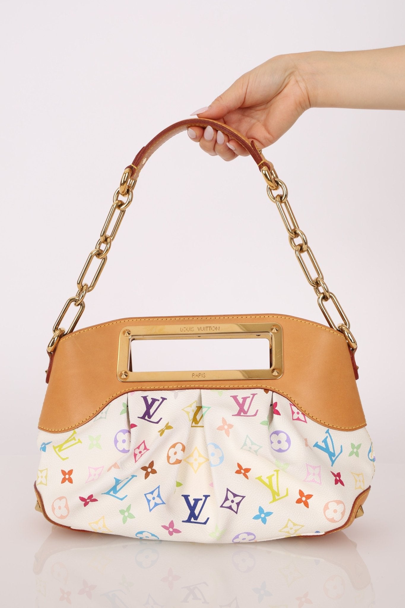 Louis Vuitton x Takashi Murakami Multicolor Blanc Judy PM - FashioNica