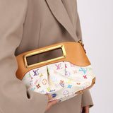 Louis Vuitton x Takashi Murakami Multicolor Blanc Judy PM - FashioNica