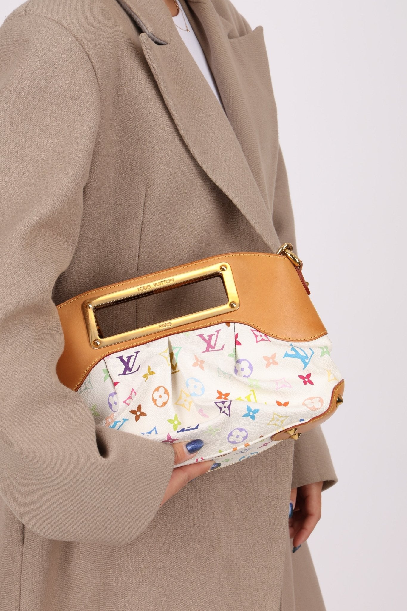 Louis Vuitton x Takashi Murakami Multicolor Blanc Judy PM - FashioNica