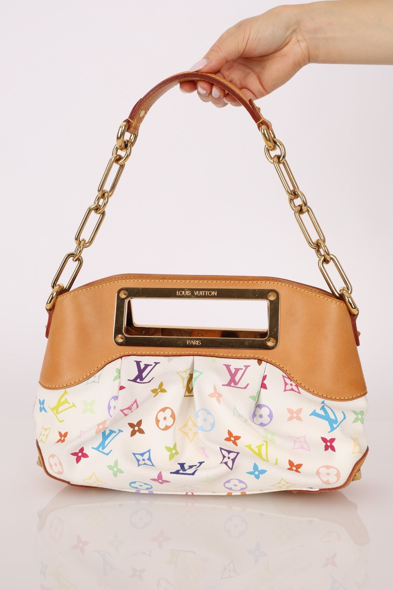 Louis Vuitton x Takashi Murakami Multicolor Blanc Judy PM - FashioNica