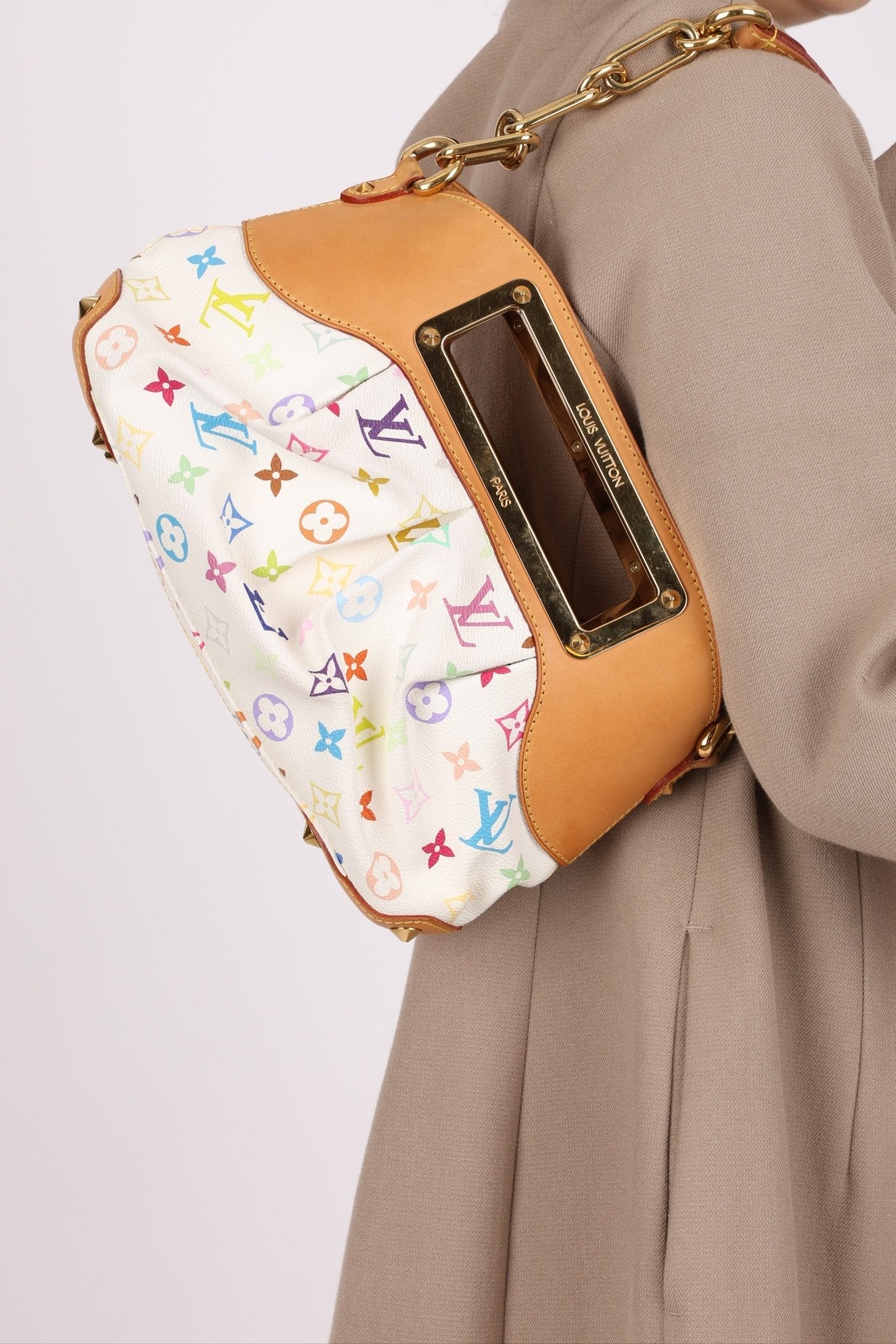 Louis Vuitton x Takashi Murakami Multicolor Blanc Judy PM - FashioNica