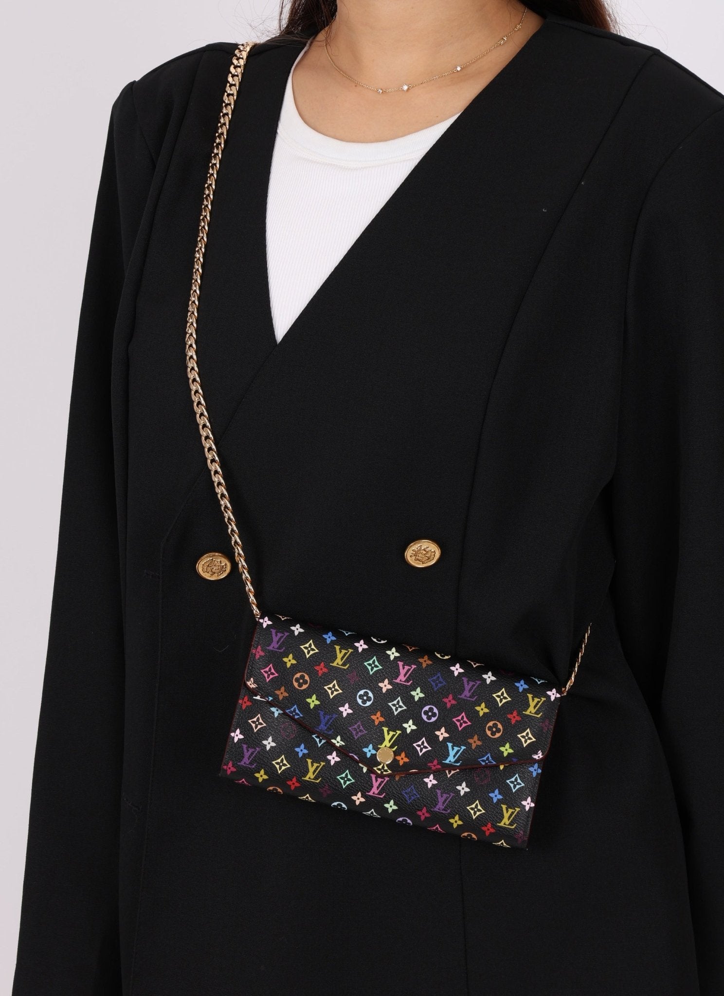 Louis Vuitton x Takashi Murakami Multicolor Envelope Wallet - FashioNica