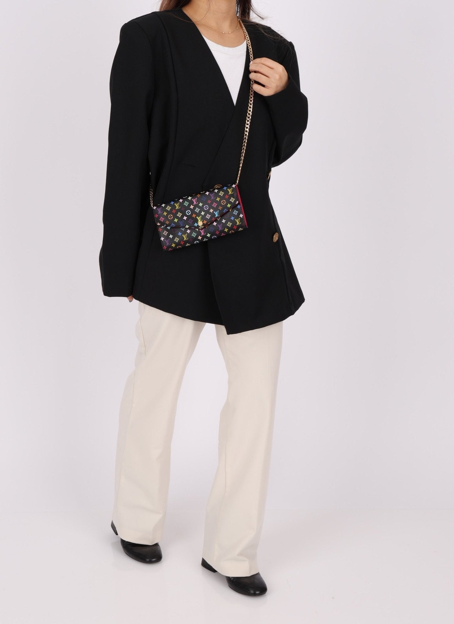 Louis Vuitton x Takashi Murakami Multicolor Envelope Wallet - FashioNica