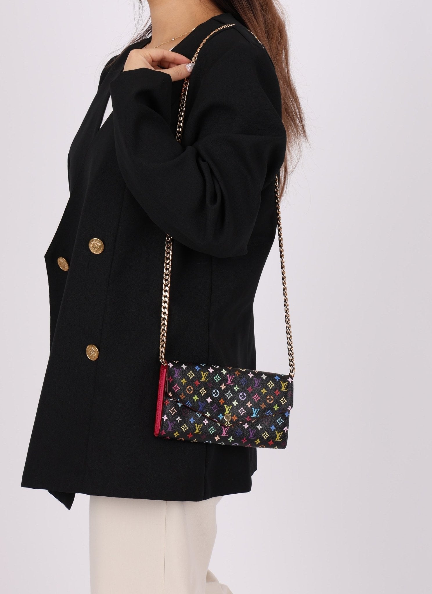 Louis Vuitton x Takashi Murakami Multicolor Envelope Wallet - FashioNica