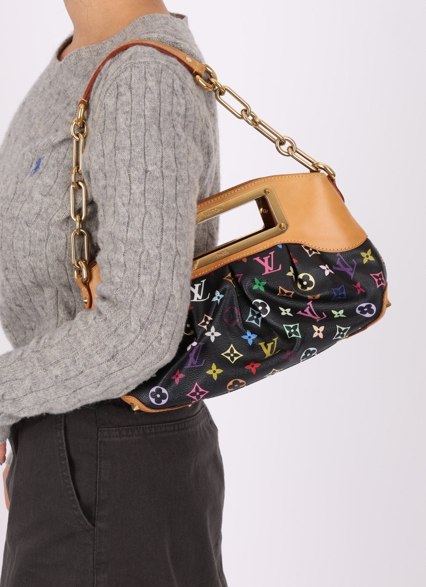 Louis Vuitton x Takashi Murakami Noir Judy PM - FashioNica