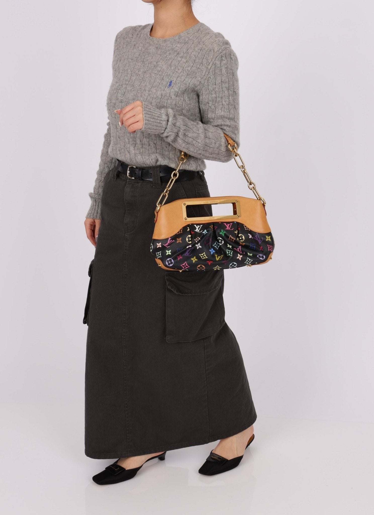 Louis Vuitton x Takashi Murakami Noir Judy PM - FashioNica