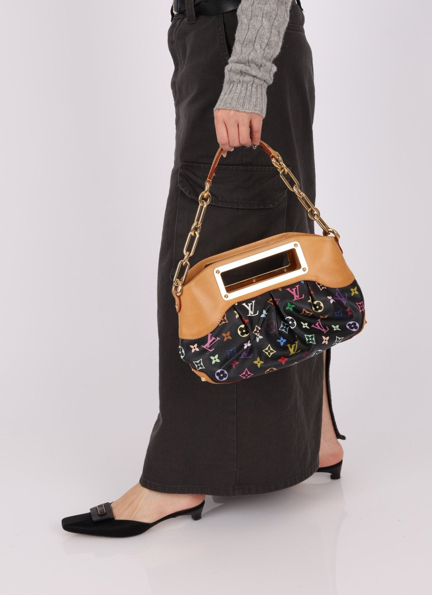 Louis Vuitton x Takashi Murakami Noir Judy PM - FashioNica