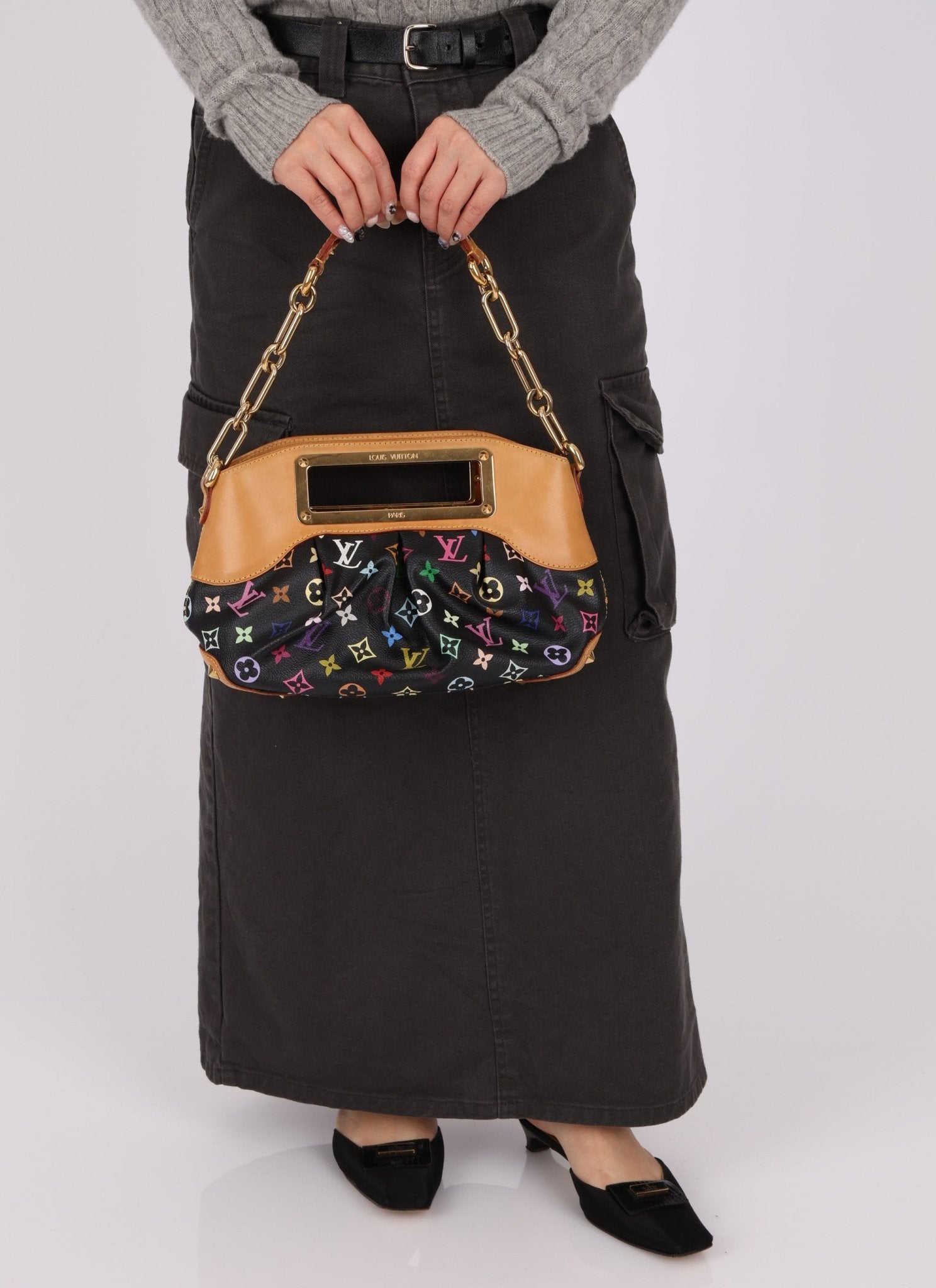 Louis Vuitton x Takashi Murakami Noir Judy PM - FashioNica