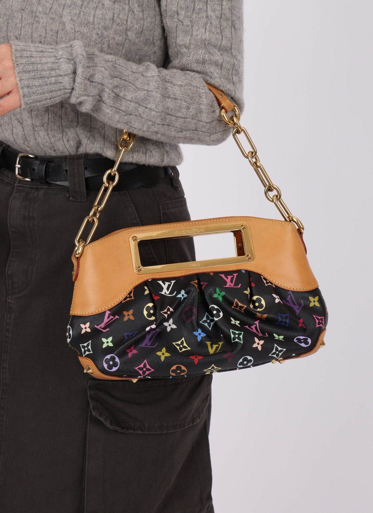 Louis Vuitton x Takashi Murakami Noir Judy PM - FashioNica