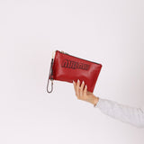 Miu Miu Bordeaux Soft Carnella Clutch - FashioNica