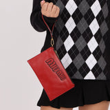 Miu Miu Bordeaux Soft Carnella Clutch - FashioNica