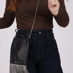 Miu Miu Chain Crystal Fringe Crossbody - FashioNica