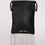 Miu Miu Chain Crystal Fringe Crossbody - FashioNica