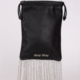 Miu Miu Chain Crystal Fringe Crossbody - FashioNica