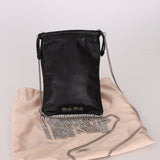 Miu Miu Chain Crystal Fringe Crossbody - FashioNica