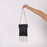 Miu Miu Chain Crystal Fringe Crossbody - FashioNica