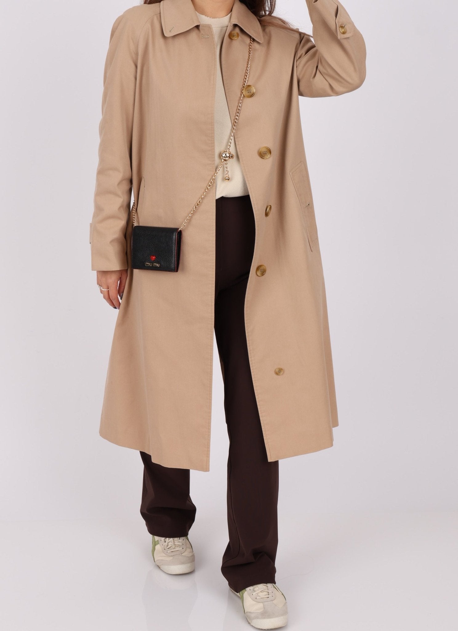 Miu Miu Heart Bifold Wallet with Chain - FashioNica