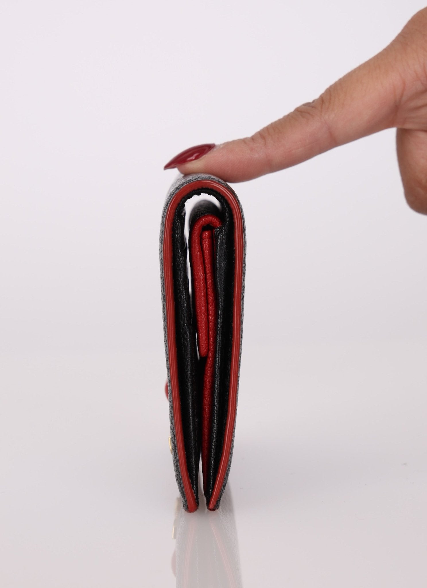 Miu Miu Heart Bifold Wallet with Chain - FashioNica