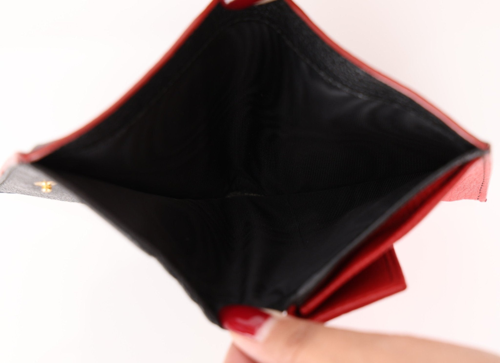 Miu Miu Heart Bifold Wallet with Chain - FashioNica