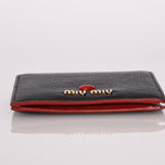 Miu Miu Heart Bifold Wallet with Chain - FashioNica