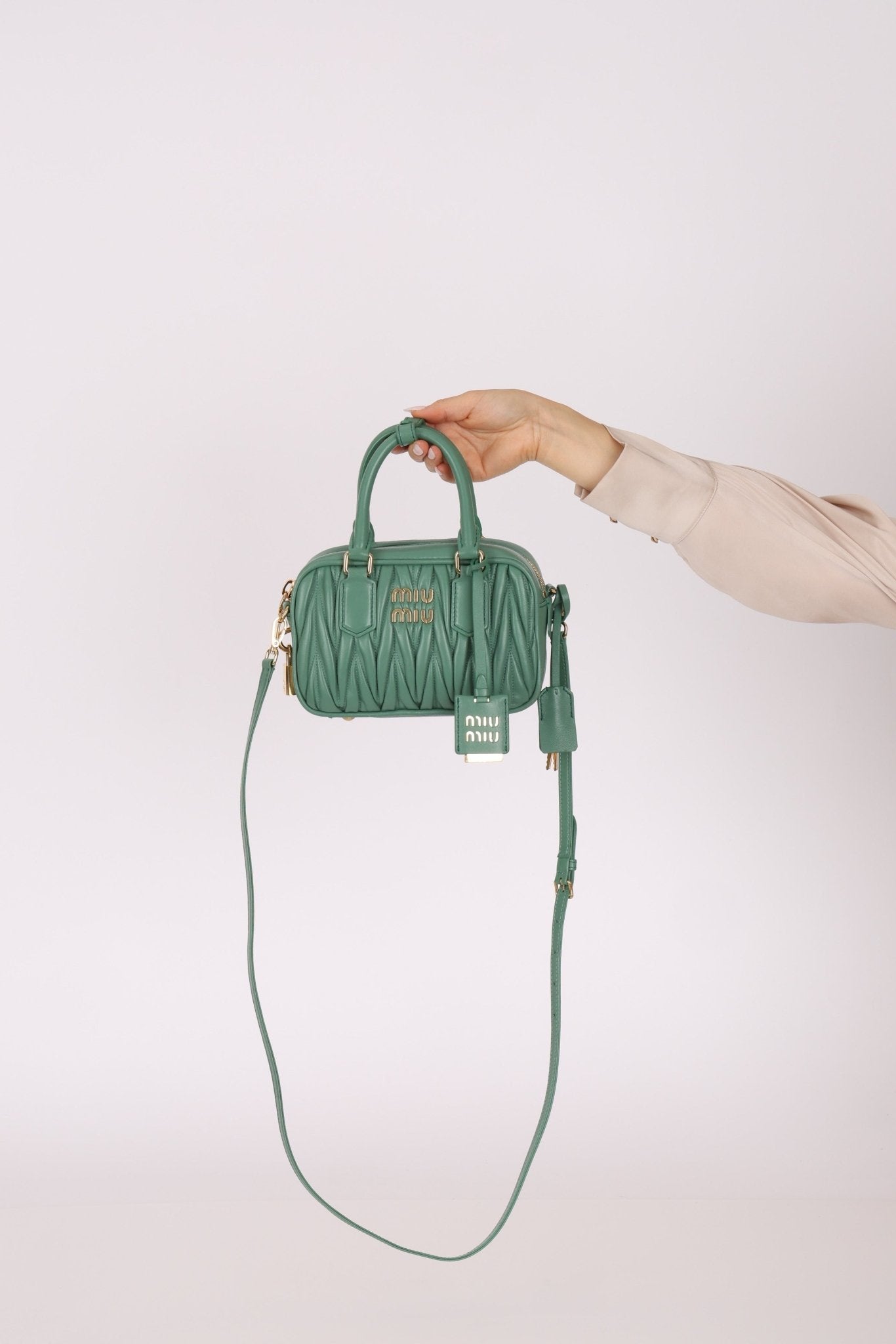 Miu Miu Matelassé Nappa Arcadie Mini Bag - FashioNica