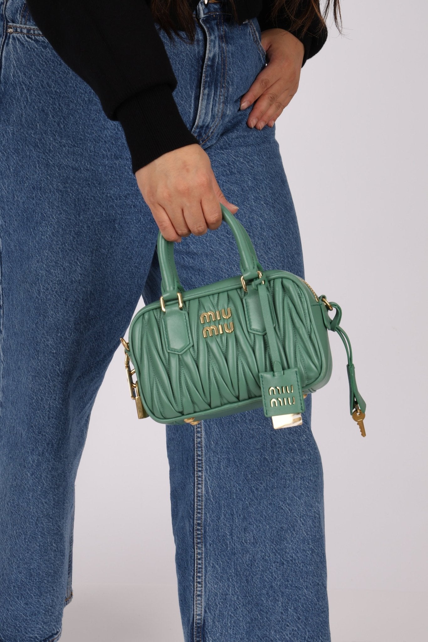 Miu Miu Matelassé Nappa Arcadie Mini Bag - FashioNica