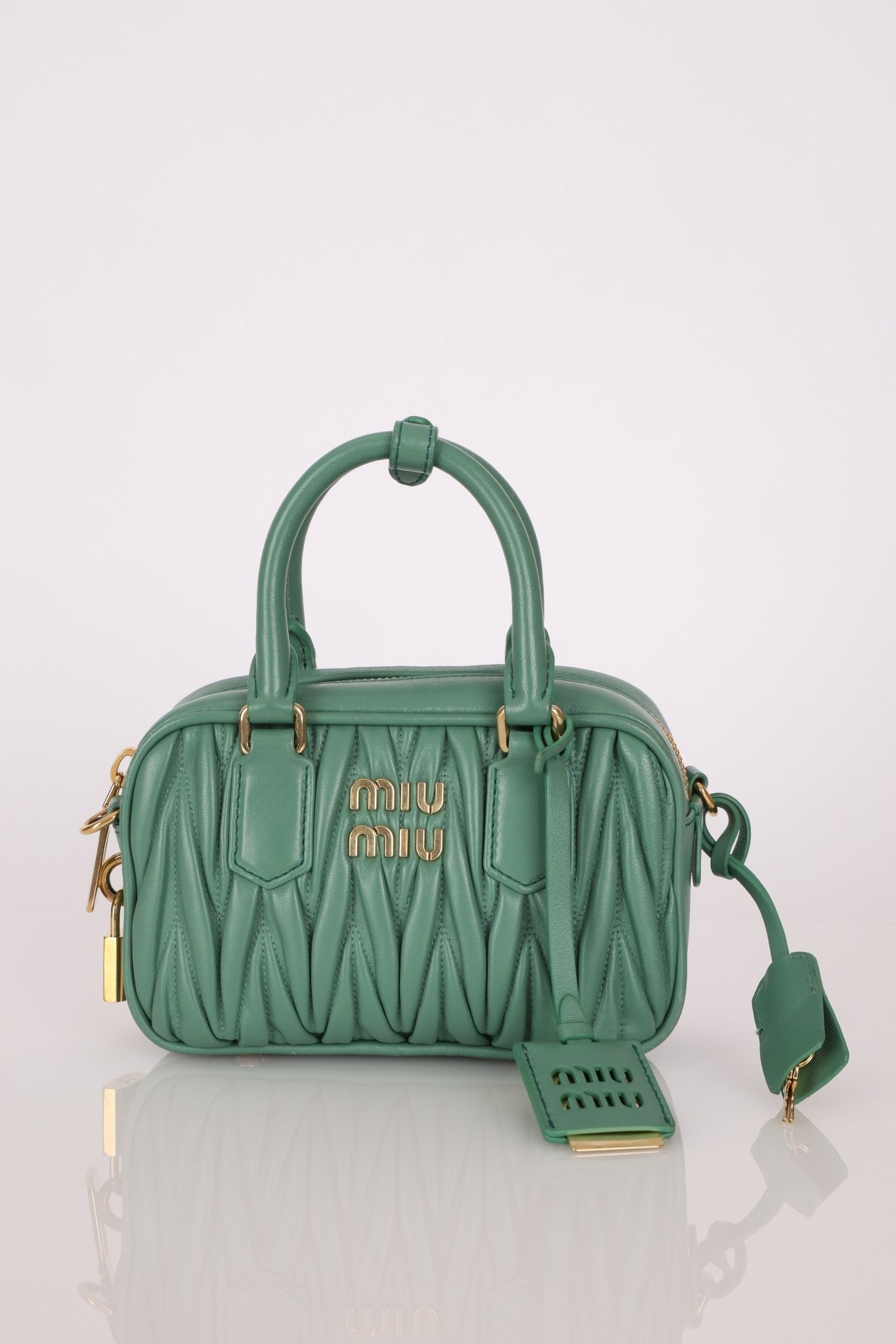 Miu Miu Matelassé Nappa Arcadie Mini Bag - FashioNica