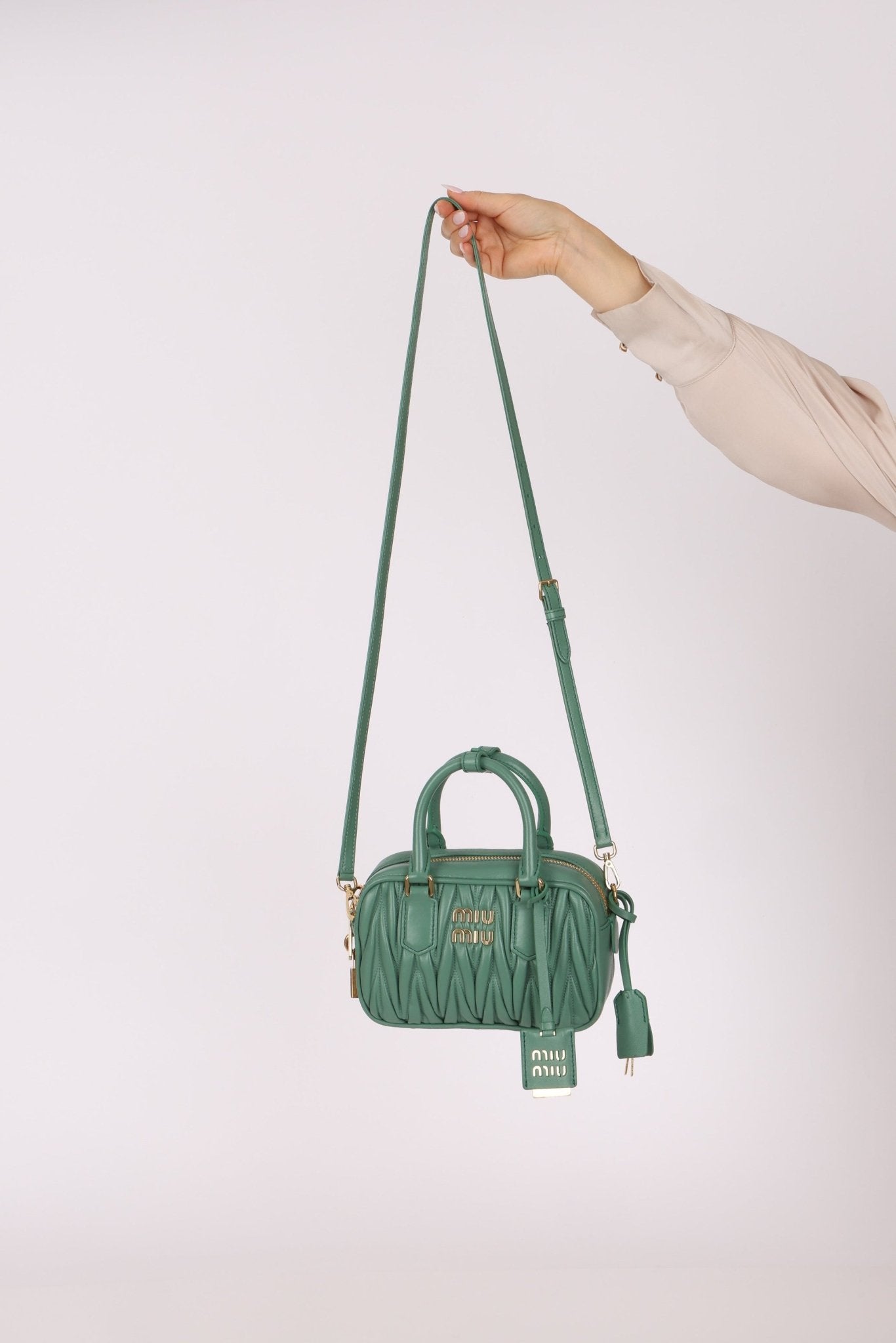 Miu Miu Matelassé Nappa Arcadie Mini Bag - FashioNica