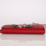 Miu Miu Nappa Crystal Cherries Wallet on Chain - FashioNica