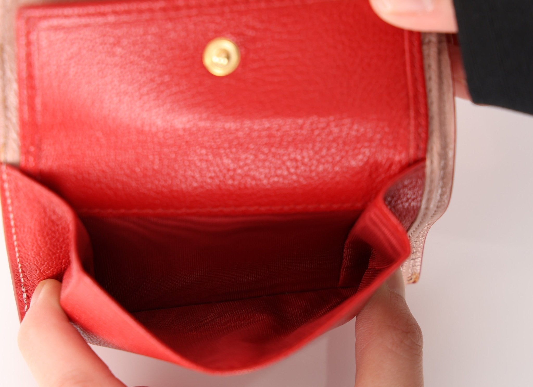 Miu Miu Pink Heart Bifold Wallet - FashioNica