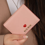 Miu Miu Pink Heart Bifold Wallet - FashioNica