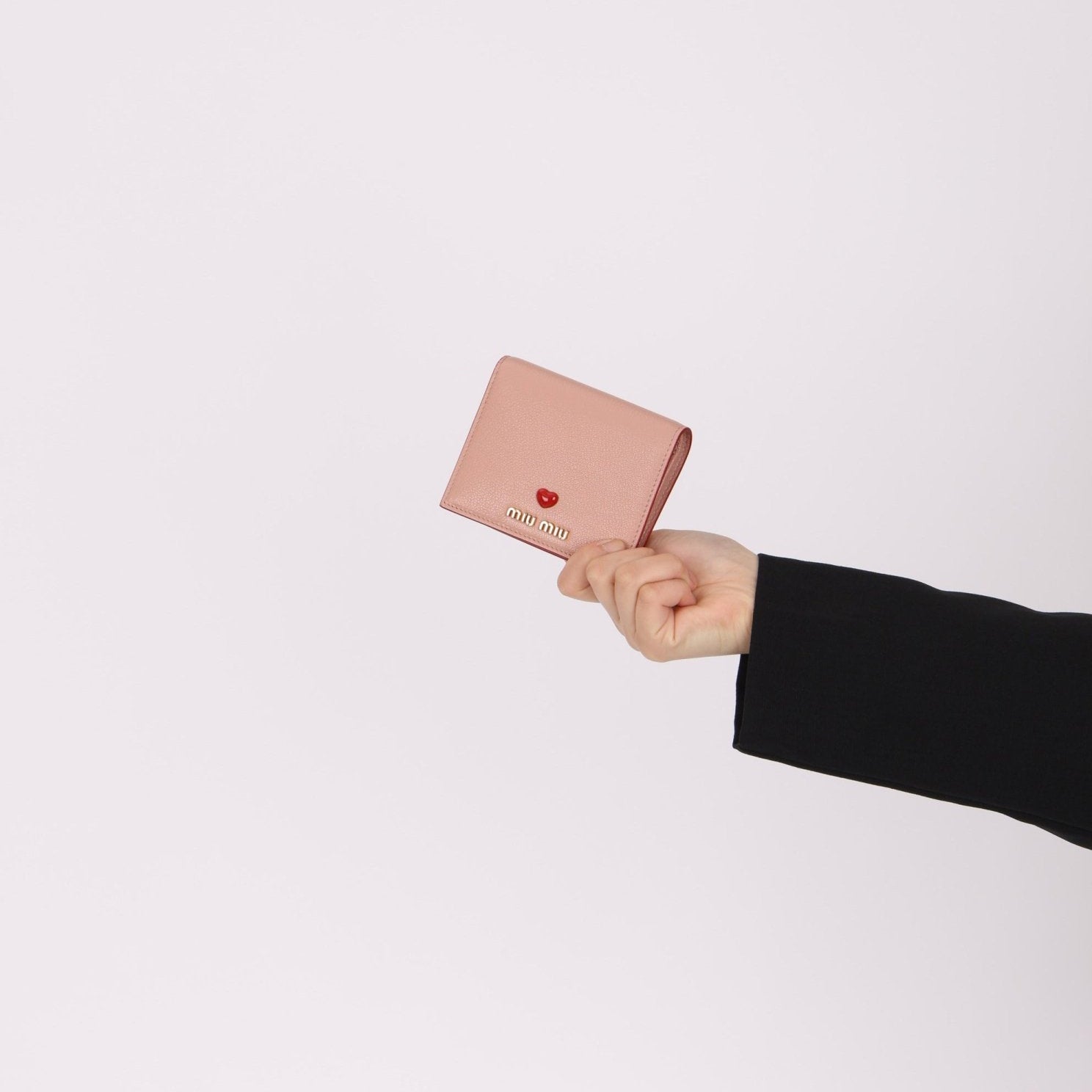 Miu Miu Pink Heart Bifold Wallet - FashioNica