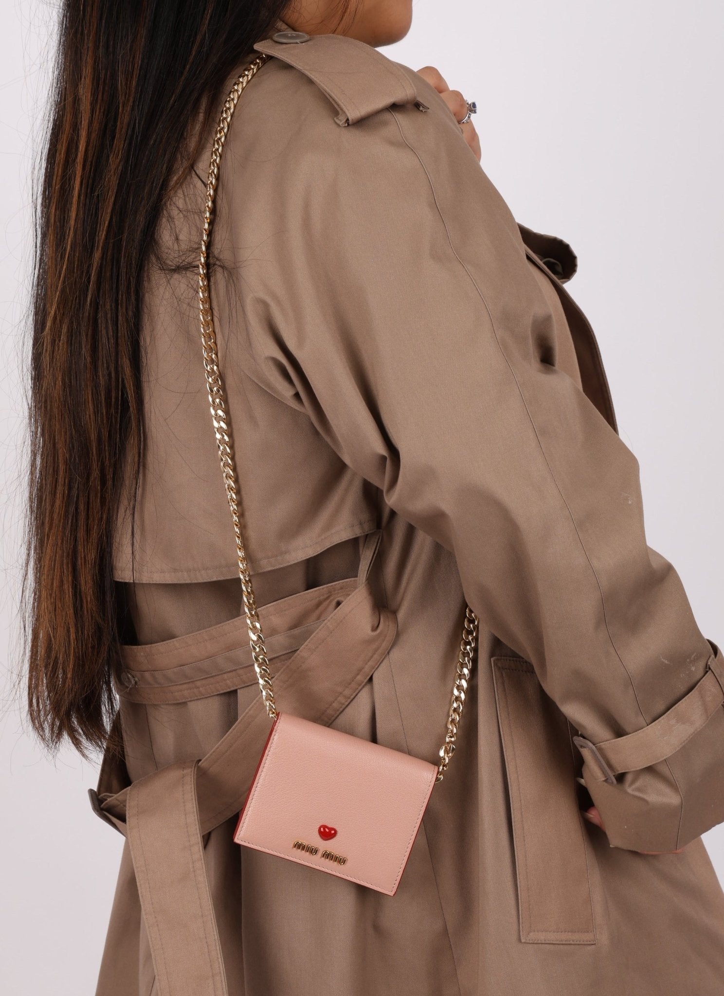 Miu Miu Pink Heart Bifold Wallet - FashioNica