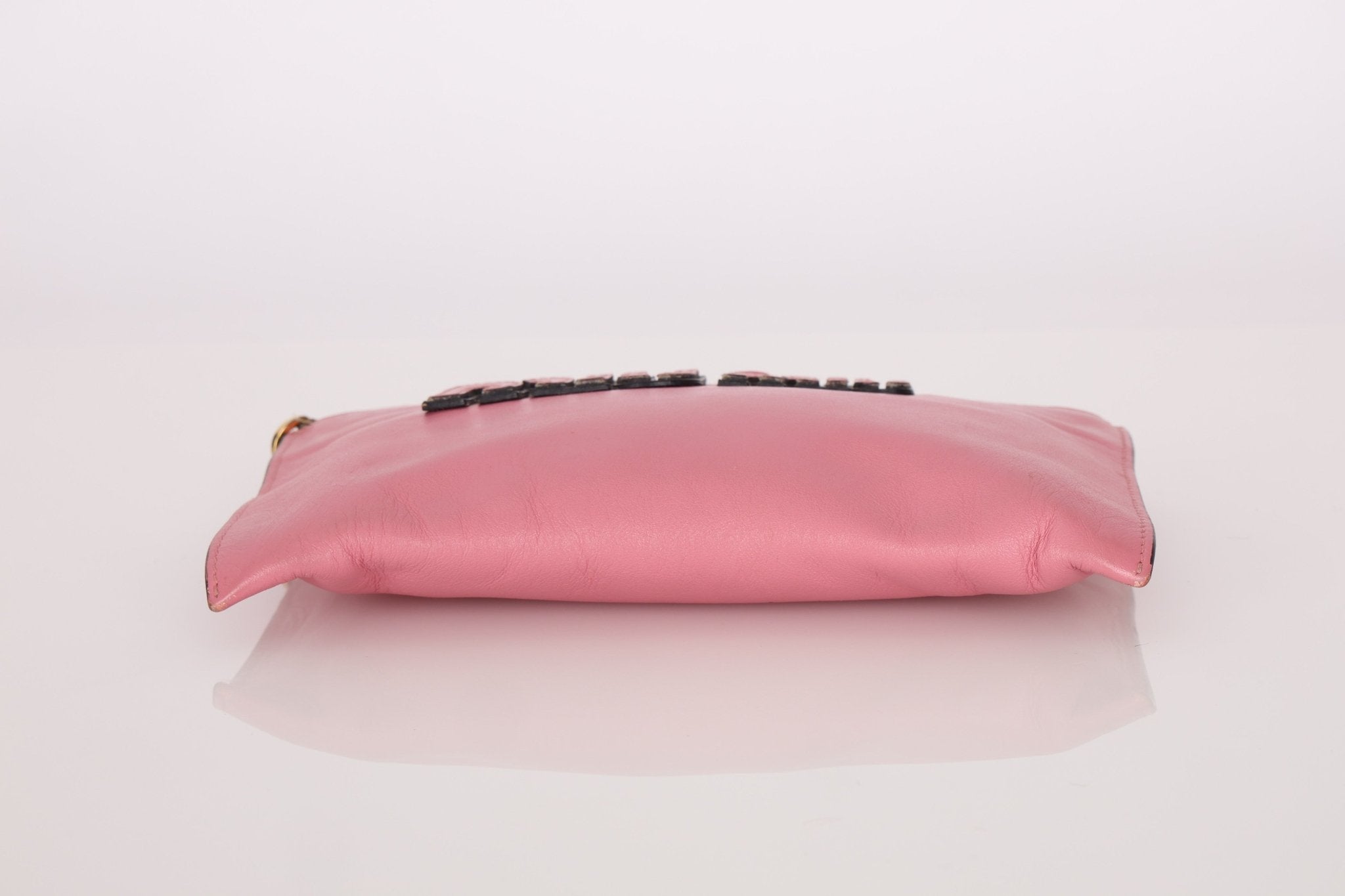 Miu Miu Pink Leather Pouch - FashioNica