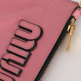 Miu Miu Pink Leather Pouch - FashioNica