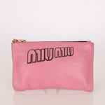 Miu Miu Pink Leather Pouch - FashioNica
