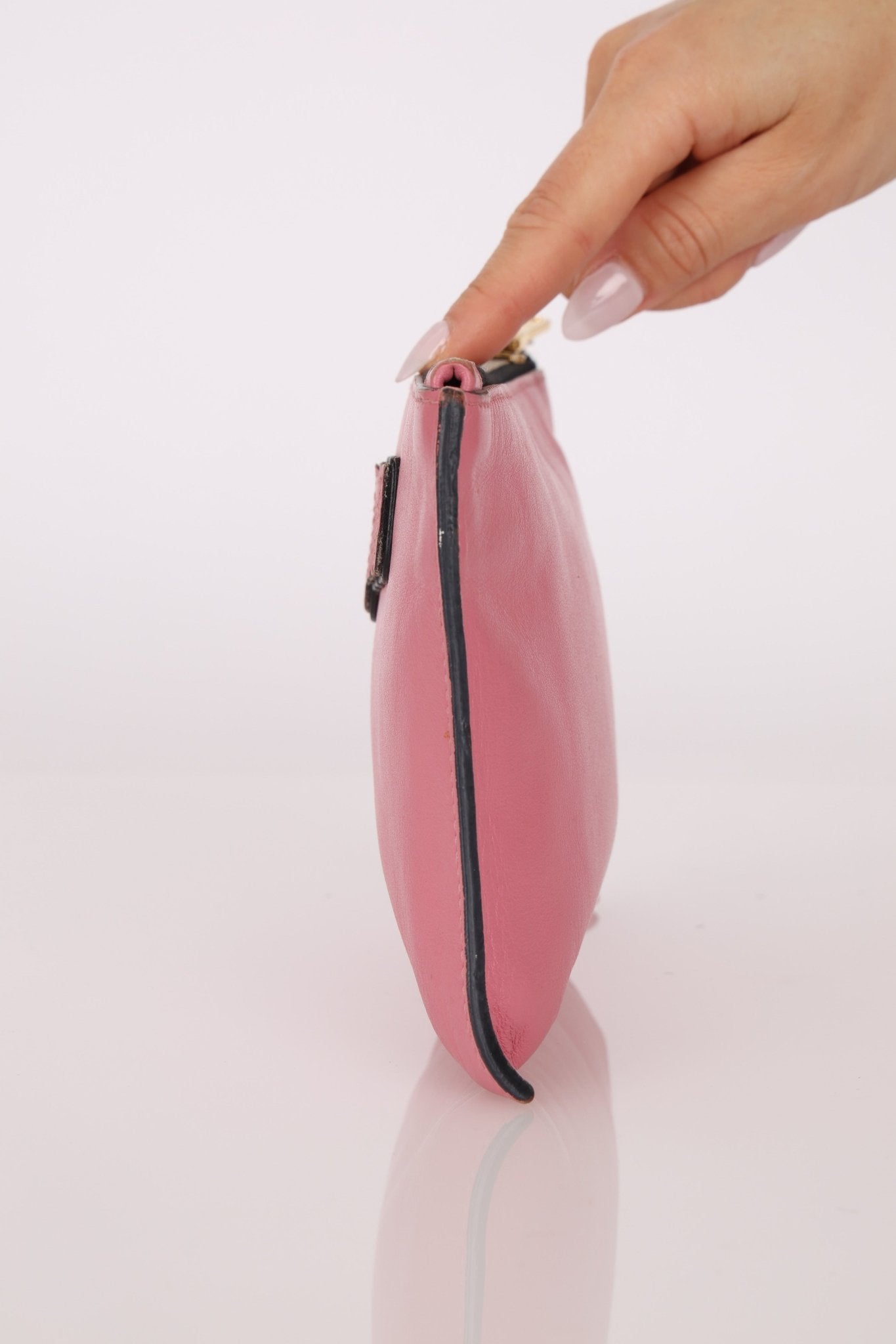 Miu Miu Pink Leather Pouch - FashioNica