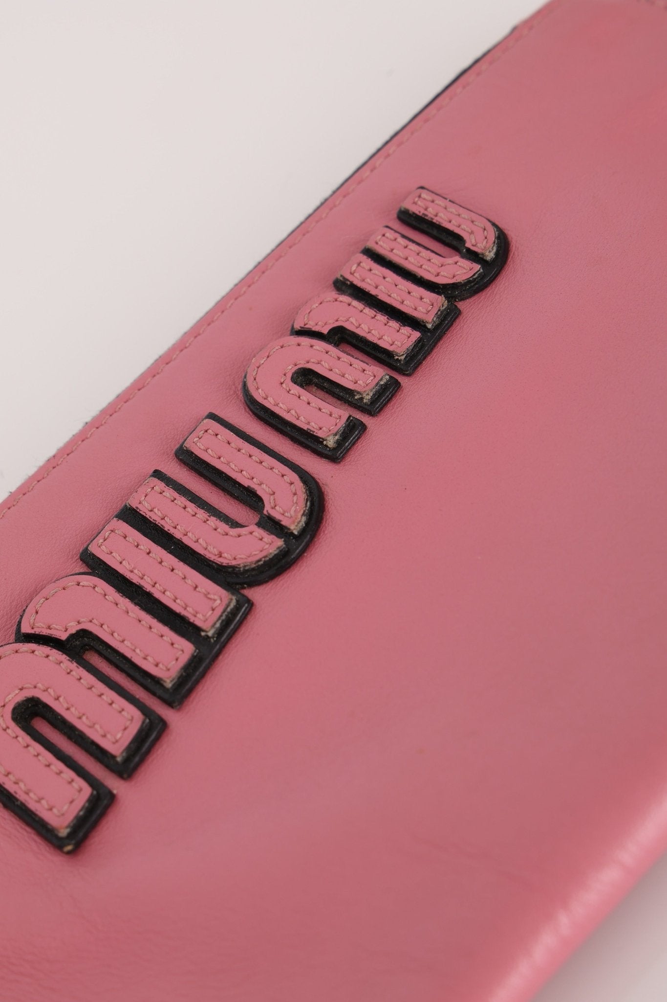 Miu Miu Pink Leather Pouch - FashioNica