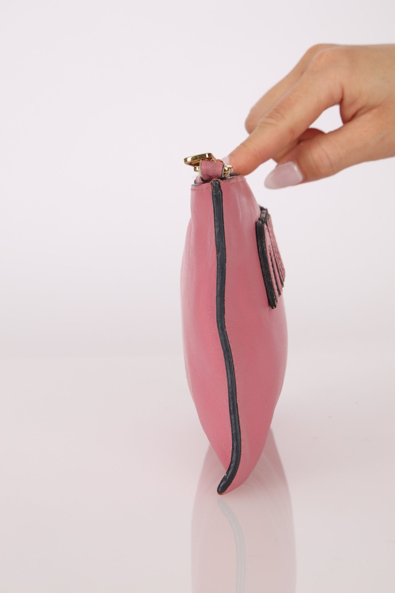 Miu Miu Pink Leather Pouch - FashioNica