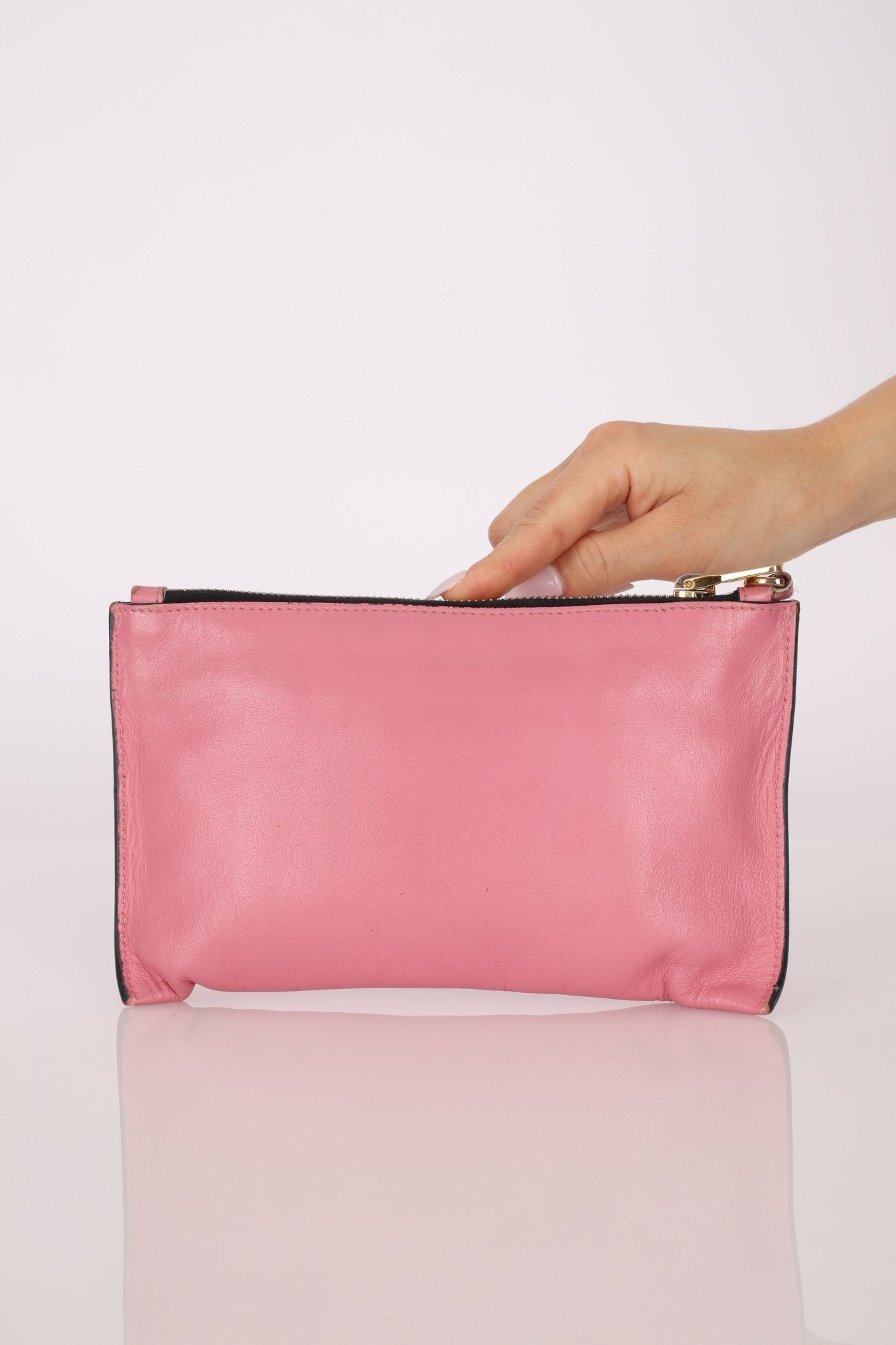 Miu Miu Pink Leather Pouch - FashioNica