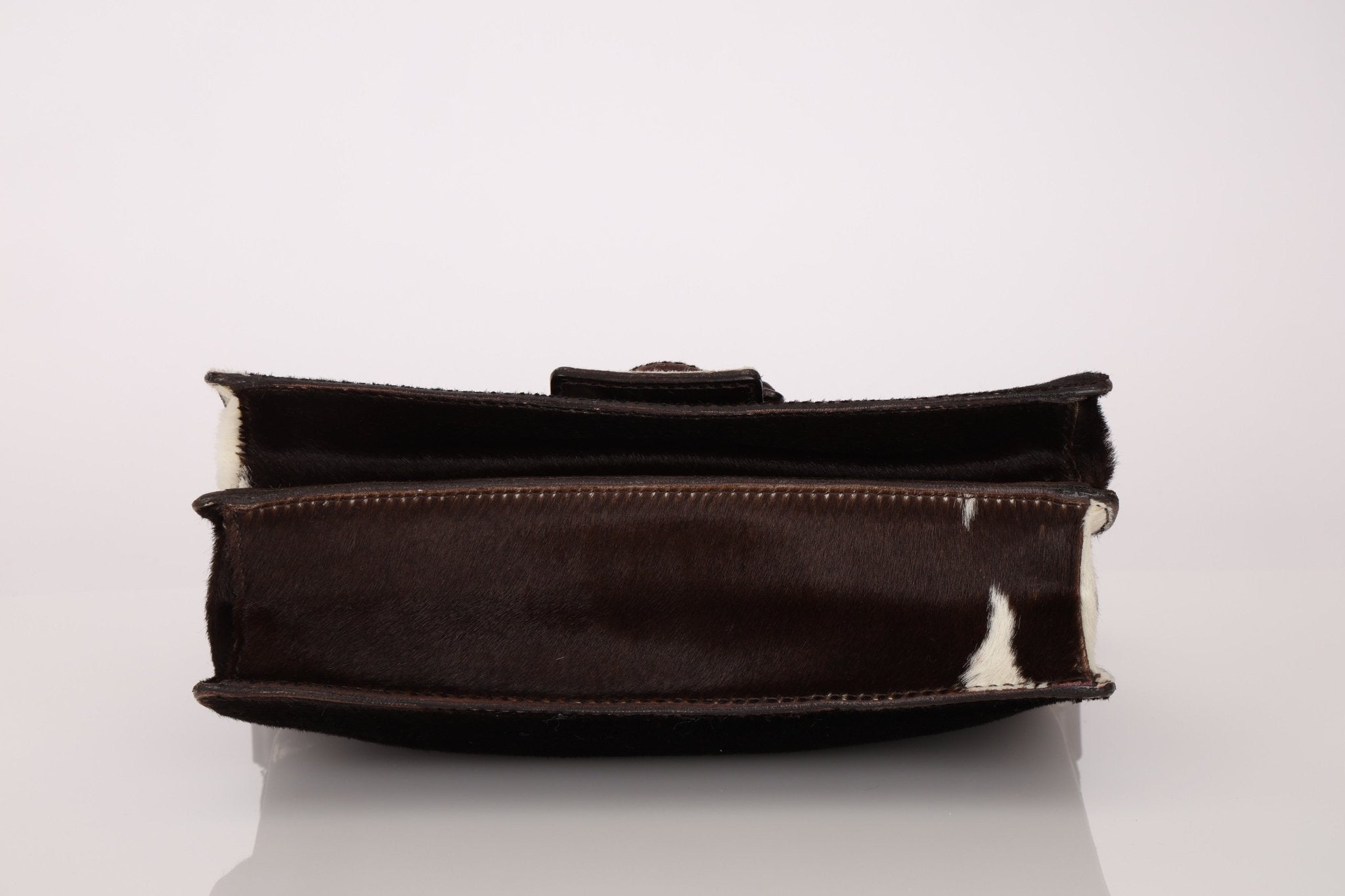 Miu Miu Ponyhair Cow Print Buckle Shoulder Bag - FashioNica