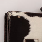 Miu Miu Ponyhair Cow Print Buckle Shoulder Bag - FashioNica